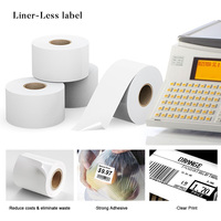 Voile 58Mm 40Mm 3 1/8 "X 263 'Pos Étiquette thermique sans doublure collante