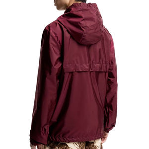 Chaqueta cortavientos personalizada para hombre con capucha, ligera, de nailon, repelente al agua, informal, a prueba de viento, de moda, marca privada. - Product Image 2