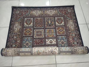 Tapis brodé en pur coton sur soie pour mosquée du fabricant et fournisseur indien - Product Image 2