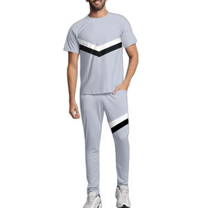 Survêtement d'été professionnel de qualité supérieure pour hommes, vêtements de sport personnalisés avec logo, ensemble deux pièces pour hommes - Product Image 1