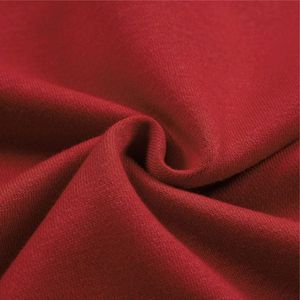 Men <b>Red</b> <b>Hoodie</b> Regular Fit Casual Long Sleeve With Pocket Knitted Cotton French Terry Autumn Wear - Product Image 4