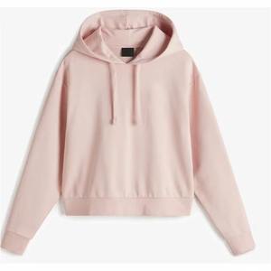 Sudadera con Capucha Rosa para Mujer, Manga Larga, Tejido de Punto, Color Sólido, para Otoño - Product Image 5