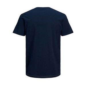 <b>Men's</b> <b>Short</b> <b>Sleeve</b> O Neck Color Blocked T-<b>Shirt</b> Regular Fit Knitted Casual Style Navy <b>White</b> Yellow Contrast Color T <b>Shirts</b> - Product Image 6
