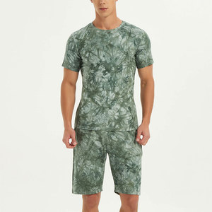 Outdoor Wear Slim Fit Plus Size Men Summer Embroidered Breathable Quick Dry T-Shirt Shorts Set High Quality - Product Image 2