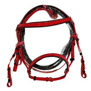 Haute qualité nouveauté pvc cheval bride Headstall avec revêtement caoutchouc poignée rênes rembourrage doux en gros - Product Image 2