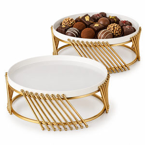 Expositor de Chocolate Galvanizado de Tres Niveles de Alta Calidad para Restaurantes, Hoteles, Bodas y Eventos, Tamaños y Colores Personalizados Disponibles Aquí - Product Image 6