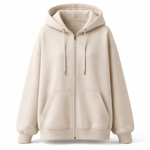Wholesale Custom Oversized Zip Hoodie for Women - OEM Manufacturer & Factory Direct Supplier - Product Image 1
