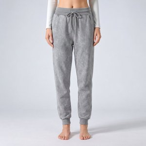 Private Label OEM <b>women</b> cotton blend sweatpants french terry wide <b>leg</b> Boutique Lines for US Retail Collections - Product Image 6