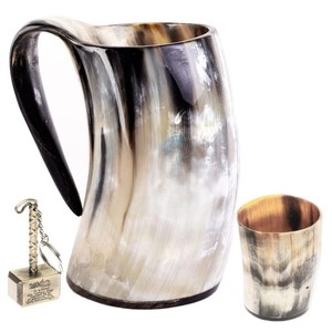 Gobelet en corne traditionnel fait à la main pour la consommation - Product Image 3