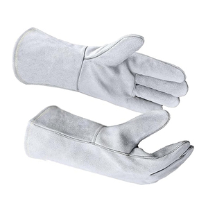 Top Quality Cowhide Leather Popular Design New Arrived Customized Logo Welding Work <b>Gloves</b> Breathable Professional Welder <b>Gloves</b> - Product Image 2