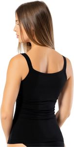 Camiseta sin mangas acanalada para mujer, top de algodón elástico, estilo camisola, ajuste ceñido, sin mangas, para verano, con opción de personalización de marca. - Product Image 6