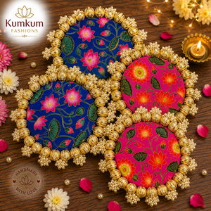 Wholesale New Arrival Classic Traditional Indian Handmade Floral Rangoli Diwali Wedding Eco-friendly Wooden Temple <b>Mat</b> - Product Image 6