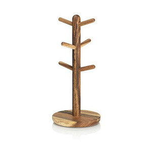 Fresh Arrival Wooden <b>Mug</b> Tree <b>Stand</b> Rustic Artistic Handcrafted Minimalist Modern Kitchen Dining Home Office Organize - Product Image 1
