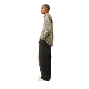 Jean en denim coupe droite décontractée, délavé foncé, pour l'automne - Product Image 2
