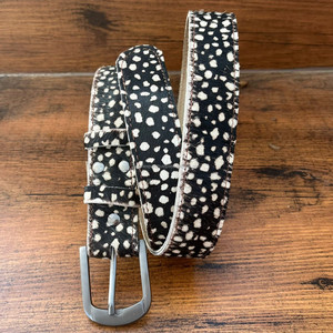 Ceinture pour jean personnalisée pour femmes en gros en cuir véritable à motif de serpent zèbre et léopard avec boucle ardillon en cuir de vachette imprimé d'animaux - Product Image 5