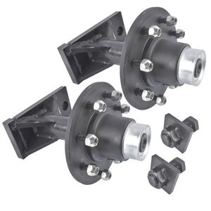 Heavy Duty 8000LB Caster Wheels Shipping Container 8 X 6.5 Lug Bolt on Hub Spindle Kit 8000LB Capacity - Product Image 6