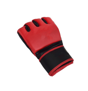 Gants de MMA en cuir personnalisés en gros, à paume ouverte, sans doigts, pour grappling, sparring, entraînement au sac de frappe, équipement d'arts martiaux OEM - Product Image 3