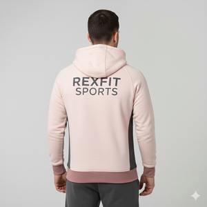 Vêtements de sport pour l'hiver, sweat à capuche épais en molleton pour homme, couleur unie, taille plus, sweat à capuche de sport pour homme, service OEM - Product Image 6