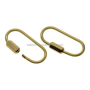 Brass Screw Lock <b>Key</b> Chain <b>Ring</b> Heavy Duty <b>Key</b> Holder Clip for Car <b>Keys</b> Bike <b>Keys</b> Bag Pendant and Outdoor Travel Use - Product Image 6