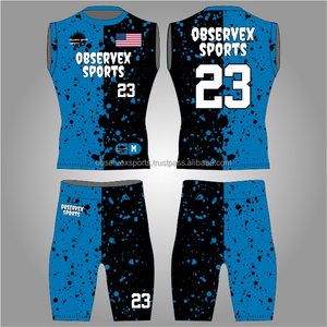 7v7 Uniform <b>Compression</b> 7on7 Uniform Set Full Sublimated Flag Football Uniforms - Product Image 1