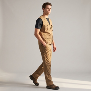Chaleco Utilitario sin Cuello para Hombre, con Cierre, Multibolsillos, Tejido, Abrigo Cálido para Caza y Tiro al Aire Libre - Product Image 2