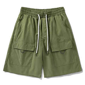 Fabricant de shorts hip hop en nylon et polyester avec poches pour hommes shorts cargo décontractés avec cordon de serrage pour hommes - Product Image 3