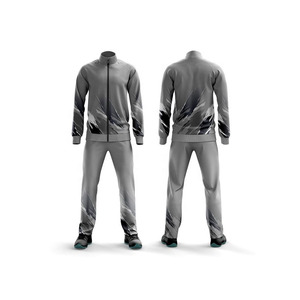 Men's Orange Solid 2 in 1 Loose Fit Full <b>Zip</b> Stand Collar Casual Sportswear Set Winter Wear Breathable Polyester Fabric - Product Image 2