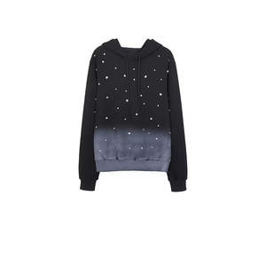 Ensemble de survêtement deux pièces de qualité supérieure avec sweat à capuche et pantalon de jogging, orné de strass, grandes tailles - Product Image 3