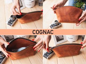 Bolsa de cosméticos Vintage para mujer, cuero personalizado para artículos de tocador, regalo de viaje con cierre de cremallera, Ideas de regalo de cumpleaños para - Product Image 5