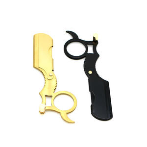 High Quality Superior Professional Ring Barber <b>Razor</b> Stainless Steel Single Blade Lightweight for <b>Men</b> Wet Shaving Barbershop Use - Product Image 5