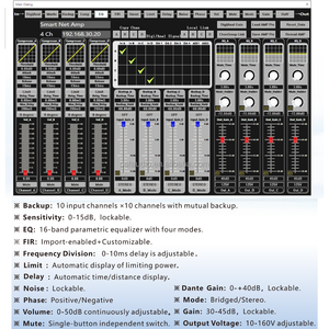 Amplificador de Potencia Profesional de 2 Canales y 1000 W Clase <span class=keywords><strong>TD</strong></span>, Sistema de Control de Red Inteligente Ke Audio, Amplificador Ke2e10 - Product Image 6