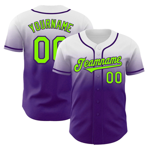 เสื้อซอฟต์บอลพิมพ์ลายแบบซับลิเมชั่นล่าสุด ชื่อทีมของลูกค้าเอง แขนสั้น ติดกระดุม เสื้อเบสบอลแบบสั่งทำ - Product Image 2