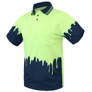 Camiseta de Seguridad Reflectante de Alta Visibilidad para Hombre, Color Amarillo Sólido, Tejido de Punto, Manga Corta, Transpirable, Suministro Directo de Fábrica 2024 - Product Image 2