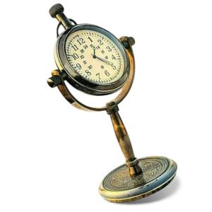 Stylish Hammered Metal Pen Holder Clock Rotating <b>Sand</b> <b>Timer</b> Elegant Desktop - Product Image 4