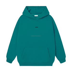 Otoño Invierno mujer Terry Hoodie Oversized Fit Streetwear diseño personalizado logotipo frontal bordado o estampado 100% poliéster - Product Image 3