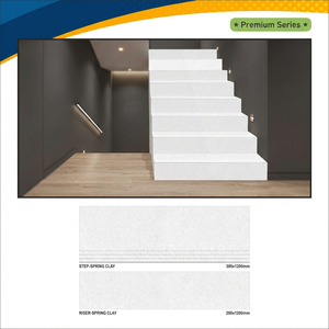 กระเบื้องปูพื้นพอร์ซเลนแบบเต็มแผ่นขนาด 1200x300 มม. 1200x200 มม. พร้อมแผ่นกันลื่นแบบด้านสำหรับบันได หนา 20 มม. ทนไฟ สำหรับห้องน้ำและใช้งานกลางแจ้ง - Product Image 2