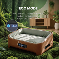 Lit intelligent pour animaux de compagnie avec écran LED, chauffage et refroidissement automatiques, canapé, logo personnalisé, lit pour animaux de compagnie à température contrôlée, maison pour animaux de compagnie