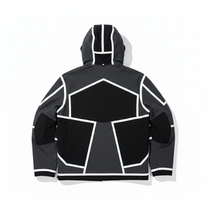 New Men's Factory Customized Polyester Fabric Outdoor <b>Jacket</b> DTG Embroidered <b>Pattern</b> Reflective Strip Decorative Fashion <b>Jacket</b> - Product Image 2