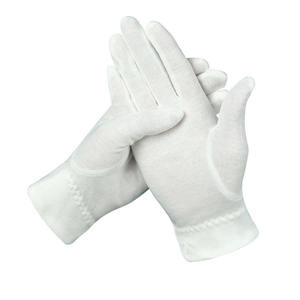 Gants maçonniques en coton sur mesure, conception OEM, marque privée, bonne qualité, gants d'uniforme de cérémonie - Product Image 2