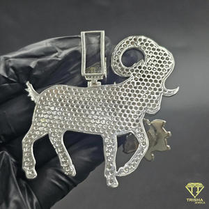 Pendentif Animal Hip Hop en Moissanite Haute Brillance, Bijou Statement en Argent 925 - Product Image 4