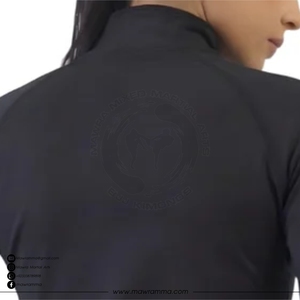 Women's Black Full Zip <b>Yoga</b> <b>Jacket</b> Stand Neck Long Sleeve Breathable Spandex Polyester Sportswear Regular Fit Rhinestone Front - Product Image 6