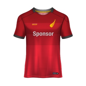 Maillots de football personnalisés sublimés pour la nouvelle saison, respirants, à séchage rapide, légers, 100% polyester, maillots de football d'équipe - Product Image 5