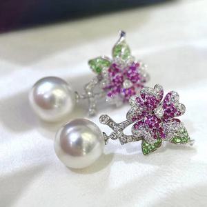 Nouvelles boucles d'oreilles pendantes en argent pur 925, 12-13 mm, épaisses, dorées, polyvalentes, exquises, 12 perles dorées, boucles d'oreilles pendantes de base - Product Image 3