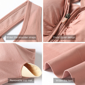 Top Deportivo Blanco para Mujer con Cierre Frontal, Tirantes Cruzados y Cuello en V, Estilo Fitness - Product Image 6
