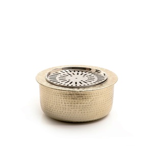 Luxury Metal Silver Finished Bakhoor Burner Arabic Oud Burner <b>Aroma</b> <b>Diffuser</b> for Ramadan Celebration Metal bakhoor burner - Product Image 3
