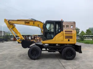 High quality wheel mini excavator with imported part for sale