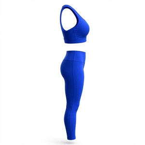 Conjunto Deportivo para Mujer, Leggings y Sujetador Deportivo Personalizable, Sin Varillas, Transpirable, de Secado Rápido, Tejido Sin Costuras, para Todas las Temporadas - Product Image 3