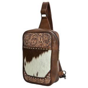 Sac à bandoulière en cuir de fourrure de vachette occidentale fabriqué à la main sac à main en cuir de haute qualité Style décontracté sac à usage quotidien - Product Image 1