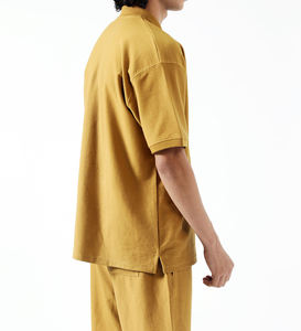 Camisa de Manga Corta para Hombre, Diseño Único, Algodón/Poliéster, Estilo Casual de Verano, Color Azul Marino Sólido, Transpirable, Cómoda, Corte Ajustado - Product Image 1