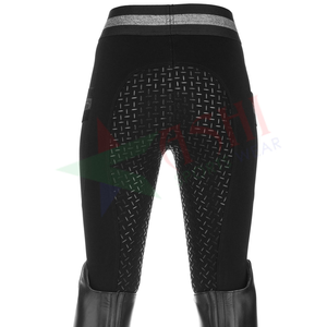 Pantalones de equitación de silicona de asiento completo para mujer con presillas para cinturón, elásticos en 4 direcciones, sexys, tipo legging. - Product Image 2